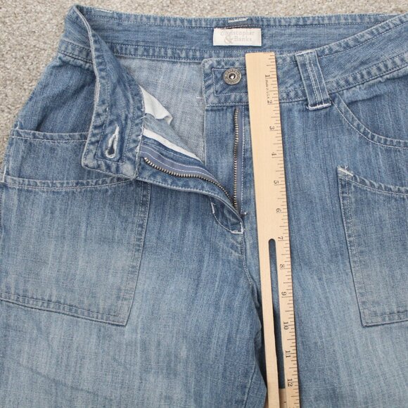 Christopher & Banks Capri Jeans Womens 4 Blue Multi-Pocket w/ 22" inseam - Picture 8 of 10